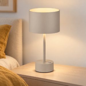 Abat-jour led 5w cct 2700k 6000k per comodino moderno sabbia