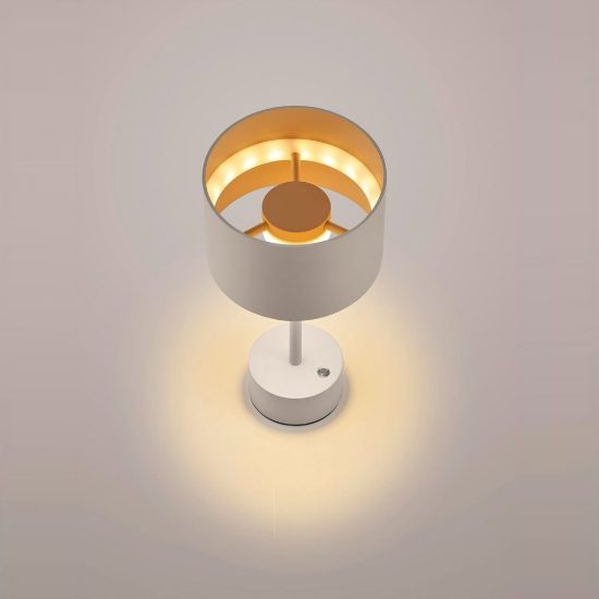 Abat-jour led 5w cct 2700k 6000k per comodino moderno sabbia