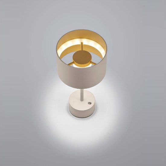 Abat-jour led 5w cct 2700k 6000k per comodino moderno sabbia