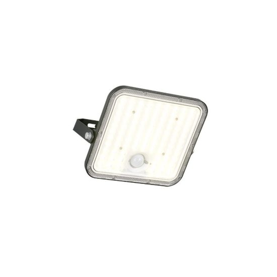 Proiettore solare da esterno led 18w 4000k con telecomando sensore di movimento ip65 nero