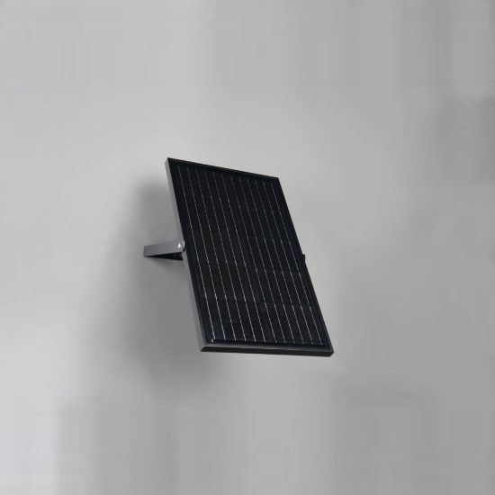 Proiettore solare da esterno led 18w 4000k con telecomando sensore di movimento ip65 nero