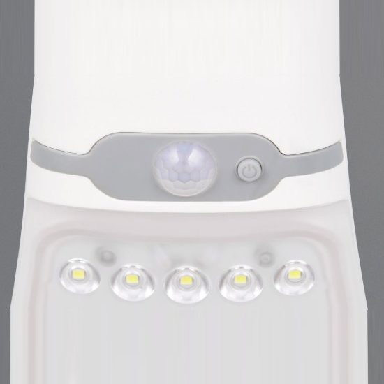 Applique da esterno solare led 3,5w 4000k con sensore di movimento ip44 orientabile bianca