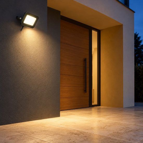 Proiettore da esterno led 20w 4000k ip65 orientabile nero