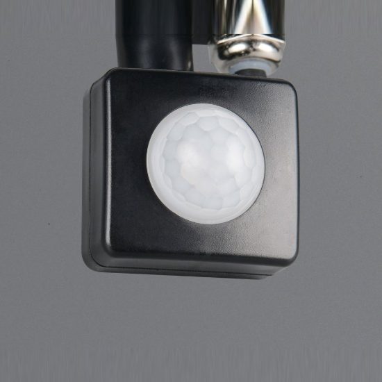 Proiettore da esterno led 20w 4000k con sensore di movimento ip44 orientabile nero