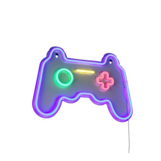Applique led 5w usb-c decorativa per cameretta a forma di joypad trasparente