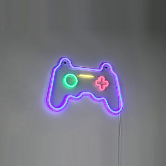 Applique led 5w usb-c decorativa per cameretta a forma di joypad trasparente