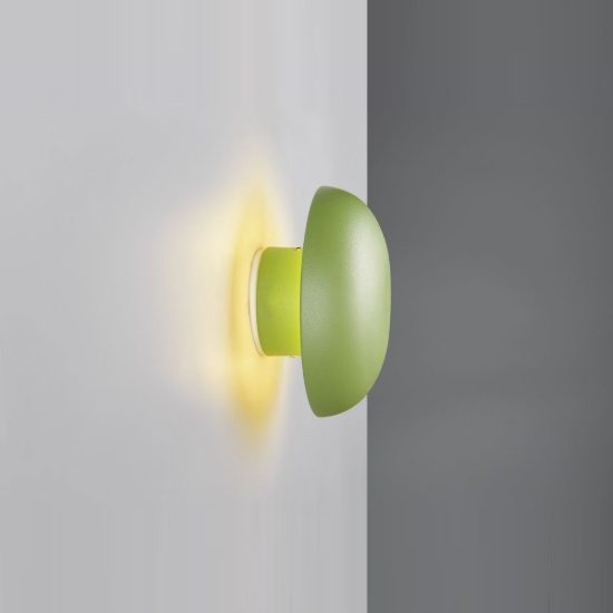 Applique per salotto ricaricabile led 1,5w 3000k touch moderna a forma di fungo verde