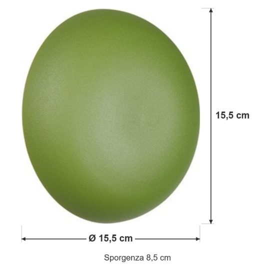Applique per salotto ricaricabile led 1,5w 3000k touch moderna a forma di fungo verde