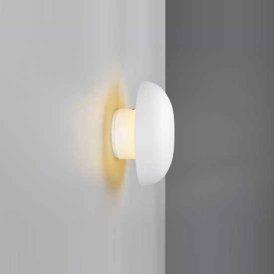 Applique per salotto ricaricabile led 1,5w 3000k touch moderna a forma di fungo bianca