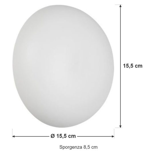 Applique per salotto ricaricabile led 1,5w 3000k touch moderna a forma di fungo bianca