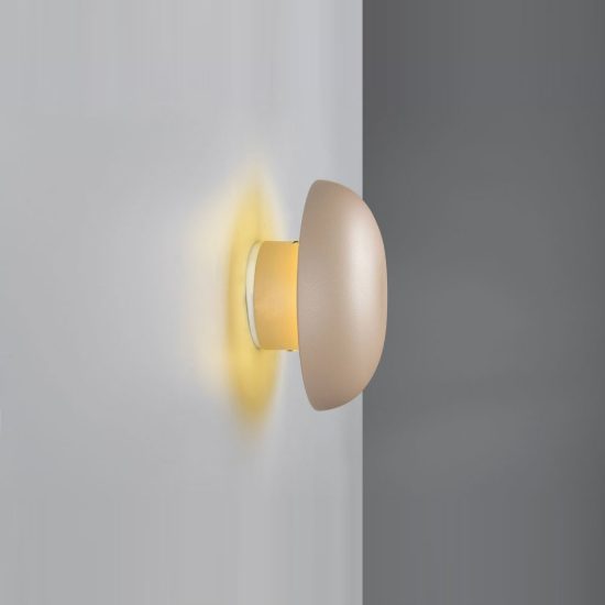 Applique per soggiorno ricaricabile led 1,5w 3000k touch moderna a forma di fungo beige