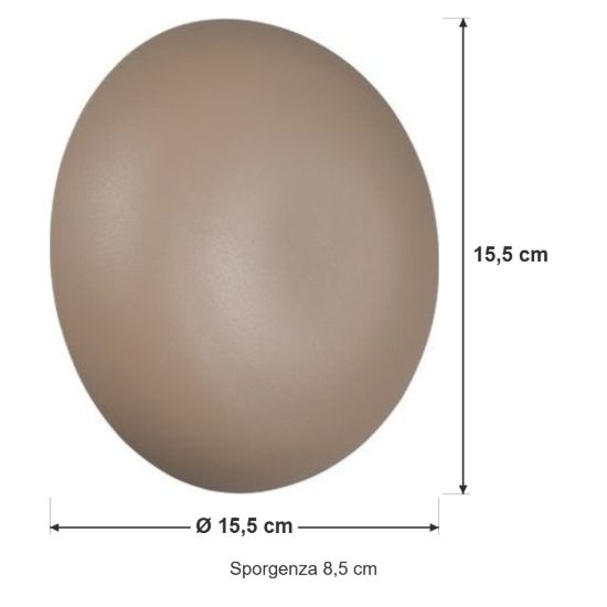 Applique per soggiorno ricaricabile led 1,5w 3000k touch moderna a forma di fungo beige