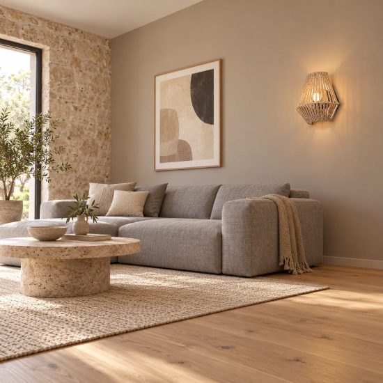 Applique per soggiorno ricaricabile led 1,5w 3000k touch in filato di carta intrecciato marrone