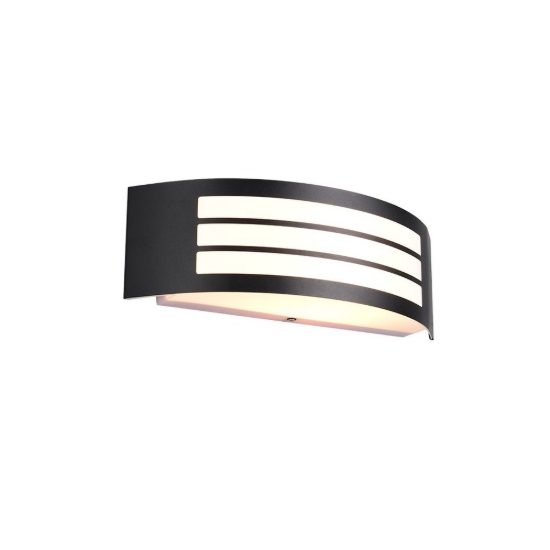 Applique da esterno ip44 moderna bi-emissione nera