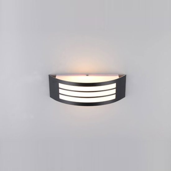 Applique da esterno ip44 moderna bi-emissione nera