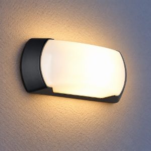 Applique da esterno ip65 moderna nera
