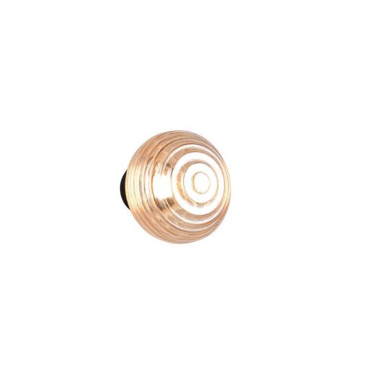 Applique per soggiorno ricaricabile led 1,5w 3000k touch moderna nera con vetro ambra