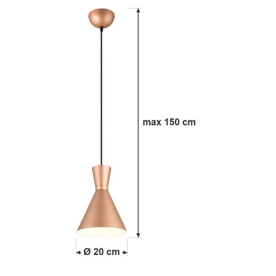 Lampada a sospensione per sala da pranzo moderna caffe con paralume a doppio cono
