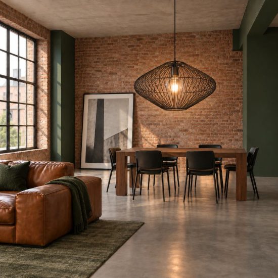 Lampadario a sospensione per soggiorno moderno a gabbia nero