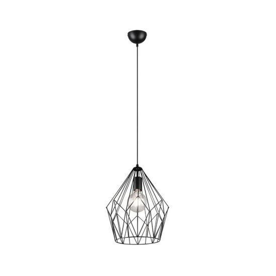 Lampadario a sospensione per cucina moderno a gabbia nero