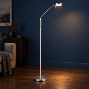 Piantana ricaricabile led 3w 2700k 4000k 6000k touch per soggiorno orientabile nichel opaco