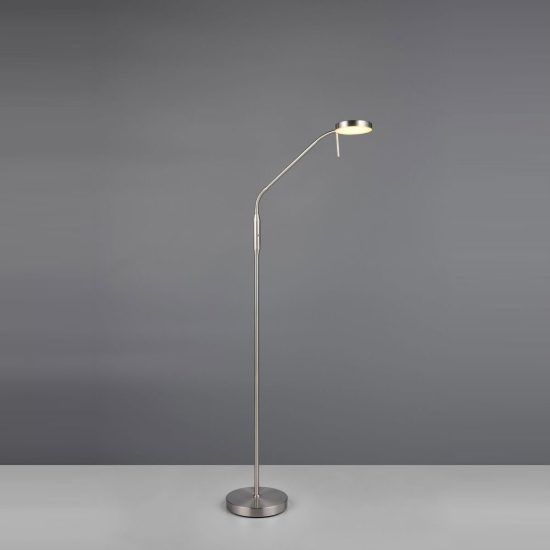 Piantana ricaricabile led 3w 2700k 4000k 6000k touch per soggiorno orientabile nichel opaco