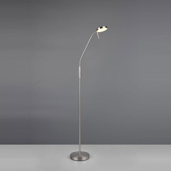Piantana ricaricabile led 3w 2700k 4000k 6000k touch per soggiorno orientabile nichel opaco
