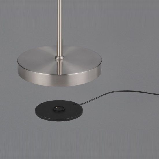 Piantana ricaricabile led 3w 2700k 4000k 6000k touch per soggiorno orientabile nichel opaco