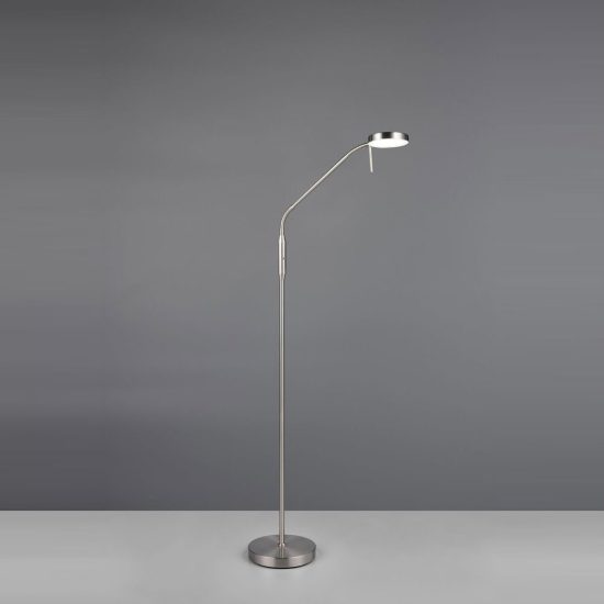 Piantana ricaricabile led 3w 2700k 4000k 6000k touch per soggiorno orientabile nichel opaco