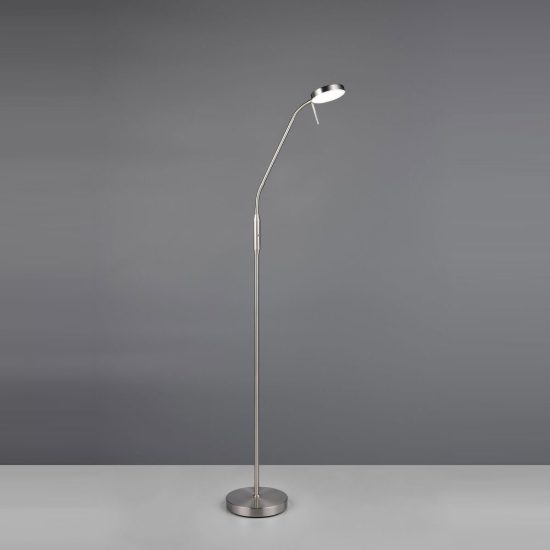 Piantana ricaricabile led 3w 2700k 4000k 6000k touch per soggiorno orientabile nichel opaco