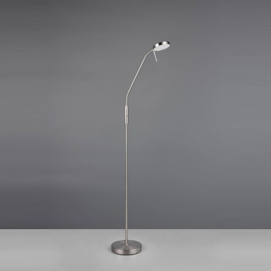 Piantana ricaricabile led 3w 2700k 4000k 6000k touch per soggiorno orientabile nichel opaco