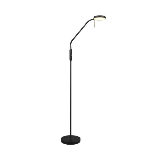 Lampada da terra ricaricabile led 3w 2700k 4000k 6000k touch per soggiorno orientabile nera