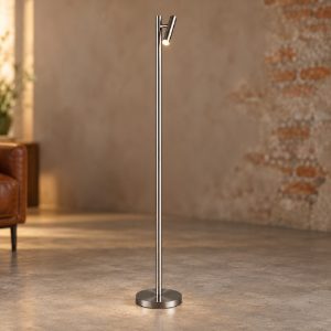 Piantana ricaricabile led 3w cct 3000k 4000k 6500k touch per soggiorno orientabile nichel opaco