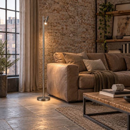 Piantana ricaricabile led 3w cct 3000k 4000k 6500k touch per soggiorno orientabile nichel opaco