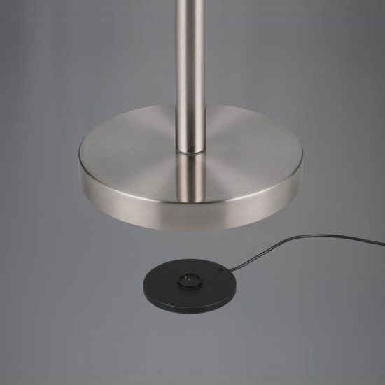 Piantana ricaricabile led 3w cct 3000k 4000k 6500k touch per soggiorno orientabile nichel opaco