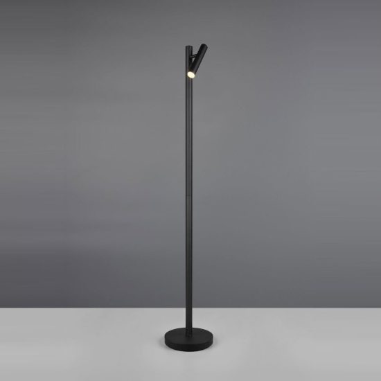 Lampada da terra ricaricabile led 3w cct 3000k 4000k 6500k touch per soggiorno orientabile nera