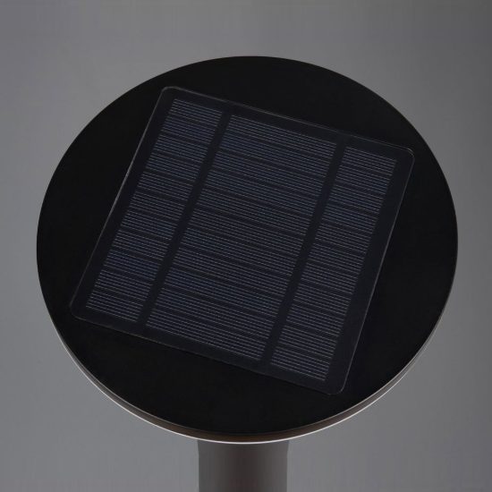 Lampione da giardino solare led 3,5w 4000k con sensore di movimento ip44 a forma di fungo nero