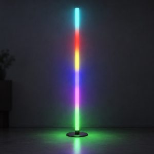 Piantana per cameretta gaming led 11w rgb con telecomando controllo del suono nera