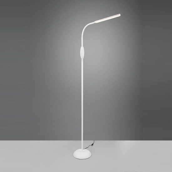Piantana per salotto led 5w 3000k 4000k 5000k touch da lettura con collo flessibile bianca
