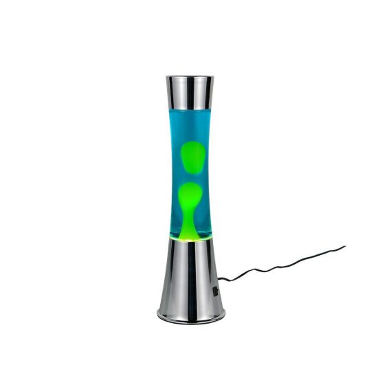 Lampada da tavolo led 2w 3000k effetto lava per cameretta con magma giallo