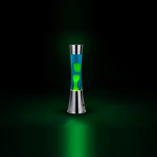Lampada da tavolo led 2w 3000k effetto lava per cameretta con magma giallo
