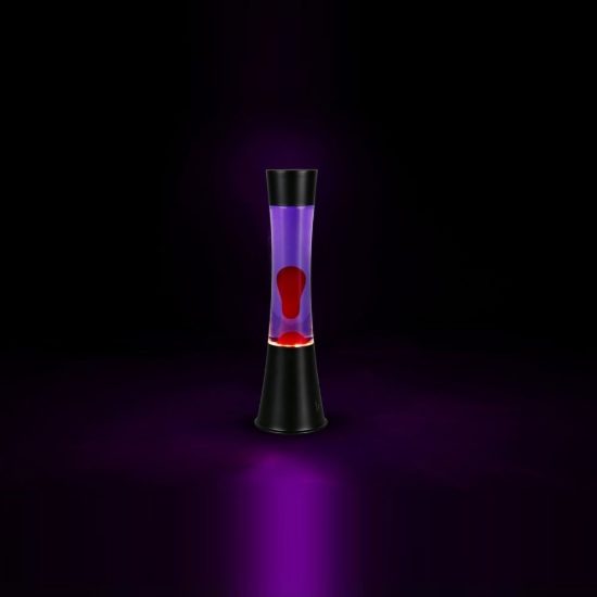 Lampada da tavolo led 2w 3000k effetto lava per cameretta con magma porpora
