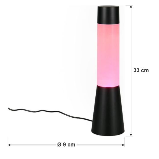 Lampada da tavolo led 0,4w rgb usb-c per cameretta con effetto nebbia nera
