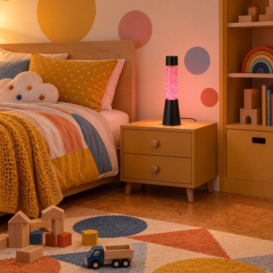 Lampada da tavolo led 0,4w rgb usb-c per cameretta effetto cubetti di ghiaccio nera