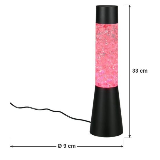 Lampada da tavolo led 0,4w rgb usb-c per cameretta effetto cubetti di ghiaccio nera