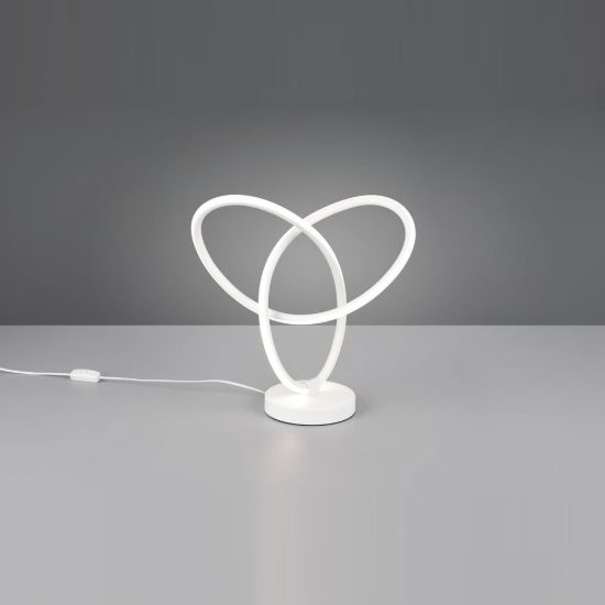 Abat-jour led 8w 4000k per comodino moderno bianco