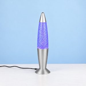Lampada da tavolo led 0,4w rgb usb-c per cameretta effetto glitter titanio
