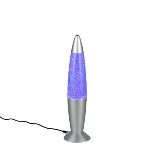 Lampada da tavolo led 0,4w rgb usb-c per cameretta effetto glitter titanio