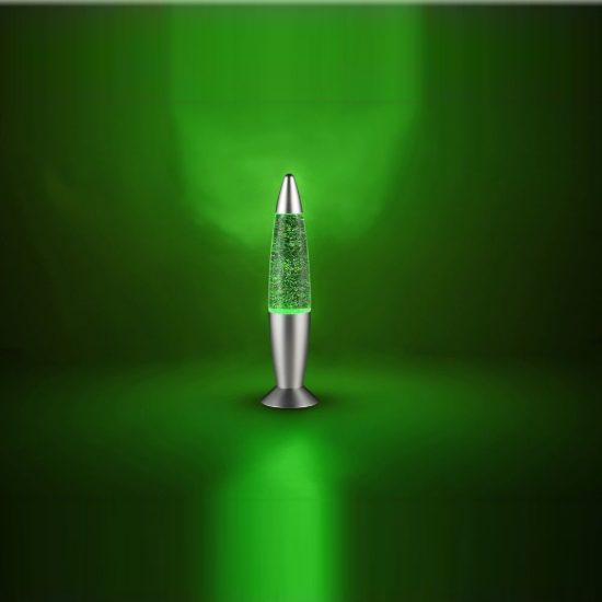 Lampada da tavolo led 0,4w rgb usb-c per cameretta effetto glitter titanio