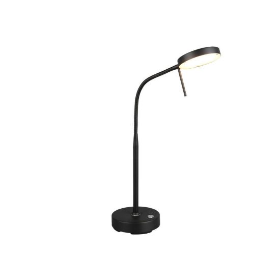Lampada da tavolo ricaricabile led 3w 2700k 4000k 6000k touch per soggiorno orientabile nera